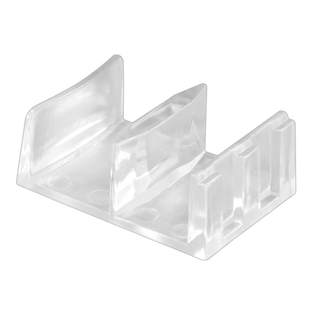 PRIME-LINE Clear Plastic, Shower Door Bottom Guide Assembly 2 Pack M 6058